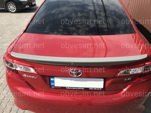 Спойлер лип багажника Toyota Camry 50 USA 2012-2014 ABS пластик под покраску