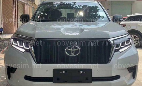 Led фары 3 линзы Toyota Land Cruiser Prado 150 рестайлинг 2018+