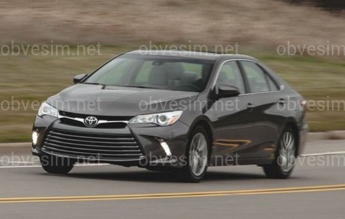 DRL ходовые огни  + указатель поворота в бампере Toyota Camry USA 55 / 60 14-17 (комплект 2 шт)