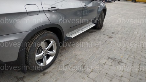 Пороги боковые ОЕМ подножки BMW X5 E70 2007-2013