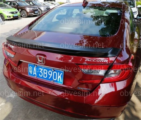 Спойлер лип Honda Accord 10 2017+ АБС пластик под покраску ШИРОКИЙ