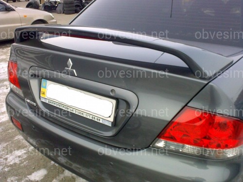 Спойлер на багажник со стоп сигналом Lancer 9 2004-2009 ABS пластик под покраску
