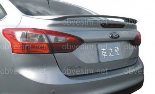 Спойлер багажника Ford Focus 2011-2014 ABS пластик под покраску