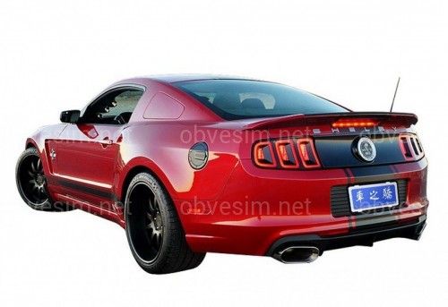 Спойлер багажника Ford Mustang 2010-2014 ABS пластик под покраску