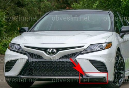 Накладка бампера нижняя левая Toyota Camry SE / XSE 70 2018+