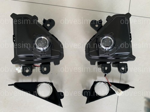 Led туманные фары + заглушки + указатели поворота Lexus GX 460 2014-2021 (левая+правая)