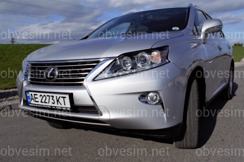 Подиум под номер Lexus RX РЕСТАЙЛИНГ 2012-2015