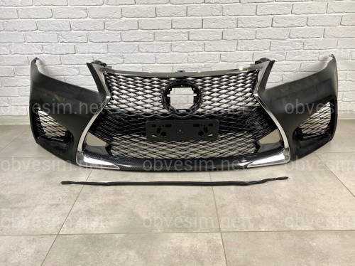 Бампер передний Lexus GS 2012-2015 в стиле GS F sport рестайлинг 2016+ (комплектный)
