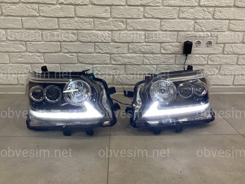 Фары Full Led Lexus GX 460 рестайлинг 2014-2019 2шт. левая+правая