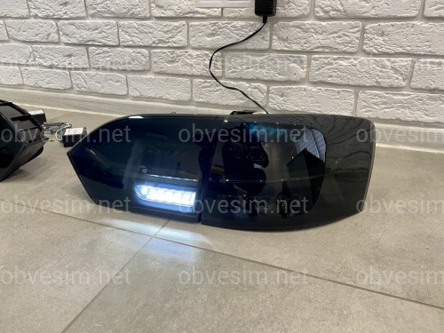 Задние LED фонари стопы Volkswagen Jetta 6 2011-2014 в стиле Audi Black