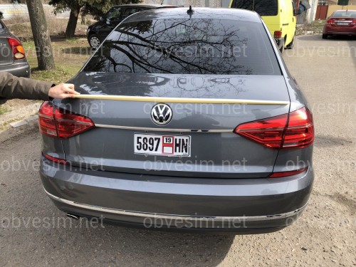 Спойлер лип на багажник Volkswagen Passat B7 / B8 USA 2011-2019 ABS пластик под покраску
