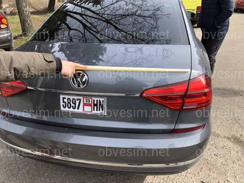 Спойлер лип на багажник Volkswagen Passat B7 / B8 USA 2011-2019 ABS пластик под покраску