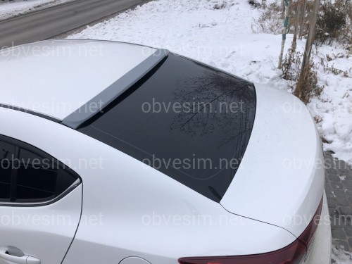 Козырек на стекло Mazda 3 sedan 2013-2021 ABS пластик под покраску