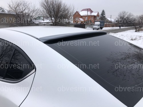 Козырек на стекло Mazda 3 sedan 2013-2021 ABS пластик под покраску