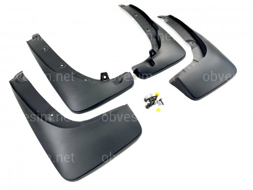 Брызговики для Toyota Rav4 2001-2005 с расширителями арок, комплект 4шт