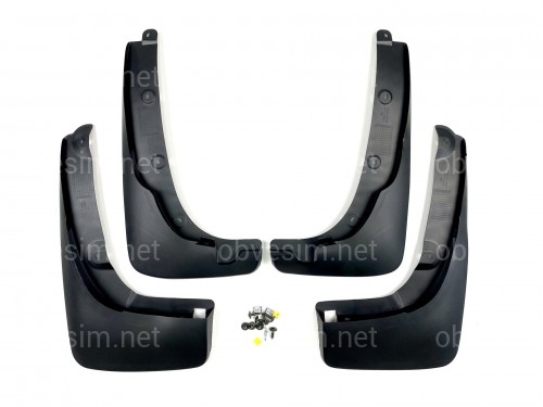 Брызговики для Toyota Rav4 2001-2005 с расширителями арок, комплект 4шт