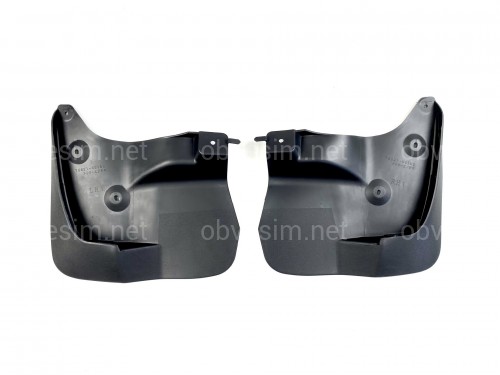 Брызговики передние для Lexus LX 570 2008-2015 / Toyota Land Cruiser 200 2007-2021 под подножки с подсветкой комплект 2шт
