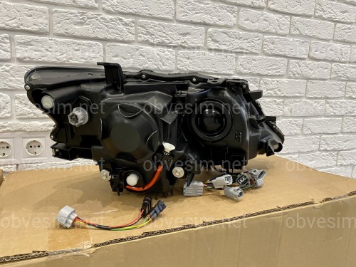 Фары Full LED 3 линзы Lexus RX 350 / 450H 2012-2015 в стиле рестайлинг 2020