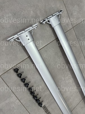Поперечные рейлинги для Toyota Land Cruiser 200 2007-2021 цвет серый