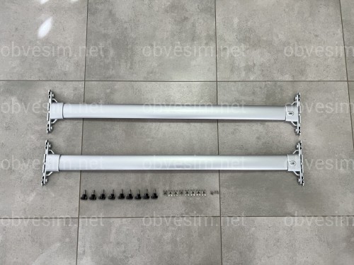 Поперечные рейлинги для Toyota Land Cruiser 200 2007-2021 цвет серый