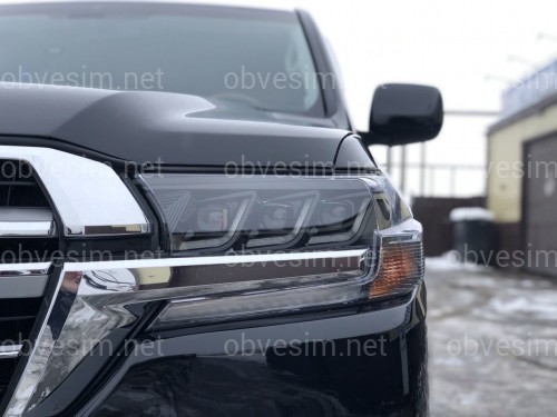 Фары FULL LED 3 линзы Toyota Land Cruiser 200 2015-2022 (левая+правая)