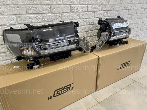 Full Led фары Executive Black Toyota Land Cruiser 200 2016-