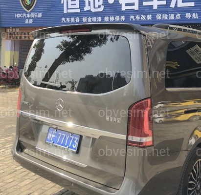 Спойлер на заднюю дверь ЛЯДА Mercedes Benz Vito W447 ABS пластик под покраску