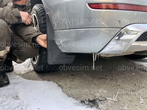 Брызговики задние под AMG ПАКЕТ Mercedes-Benz ML W166 комплект 2шт