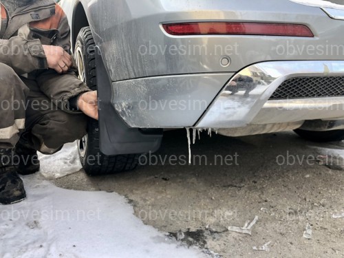 Брызговики задние под AMG ПАКЕТ Mercedes-Benz ML W166 комплект 2шт