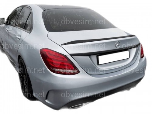 Спойлер лип на багажник AMG Mercedes-Benz C-class W205 2014- ABS пластик под покраску