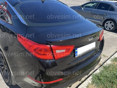Спойлер лип на багажник Kia Optima 2014-2015 ABS пластик под покраску