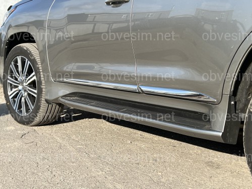 Хромированные молдинги на двери Lexus LX 570 / 450D 2015-