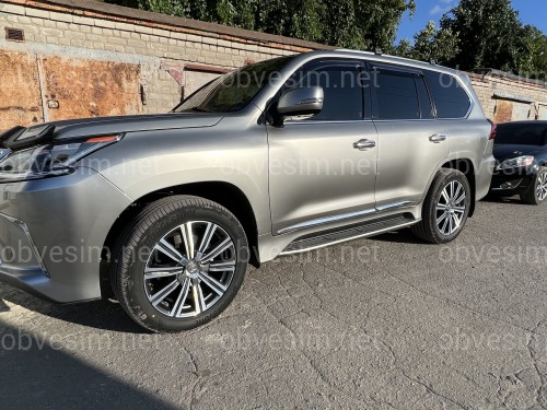 Хромированные молдинги на двери Lexus LX 570 / 450D 2015-