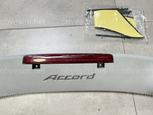 Спойлер на багажник Honda Accord CL 9 2012 со стоп сигналом ABS пластик