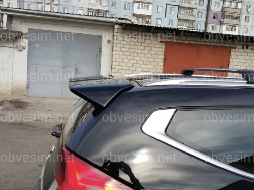 Спойлер козырек Mitsubishi Pajero Sport 2015-2019 ABS пластик под покраску