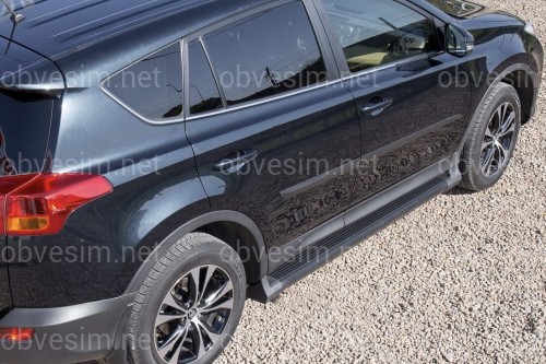 Пороги боковые подножки Toyota Rav-4 2013-2015 2 шт.