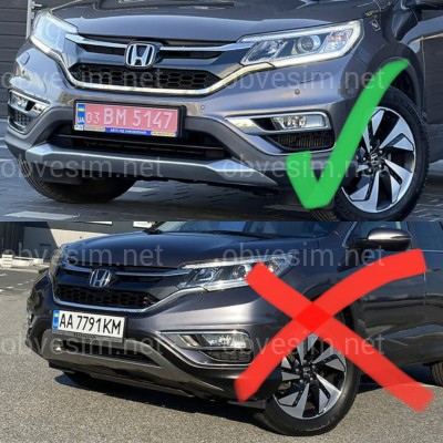 Нижняя часть переднего бампера Honda CR-V 2015-2017 2.0 1.6d