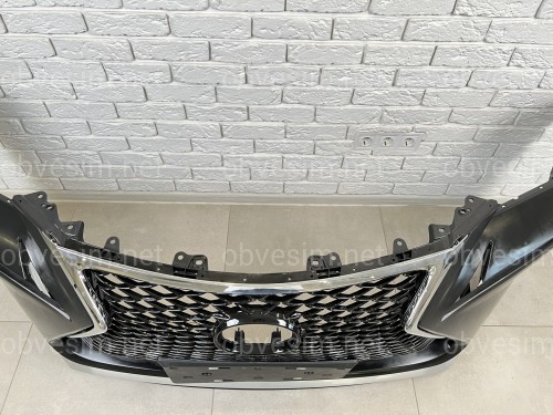 Бампер передний F-Sport Lexus NX 2014-2016 (бампер, юбка, решетка, хром)