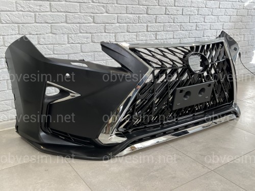 Бампер передний комплектный F-Sport с решеткой TRD Lexus RX 2015-2019