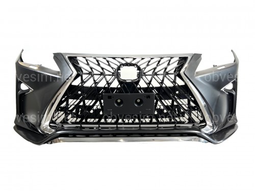 Бампер передний комплектный F-Sport с решеткой TRD Lexus RX 2015-2019