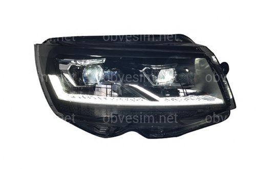 Full led фары стиль Multivan T6.1 2020+ для T6 2016-2019 (левая+ правая) комплектные с блоками