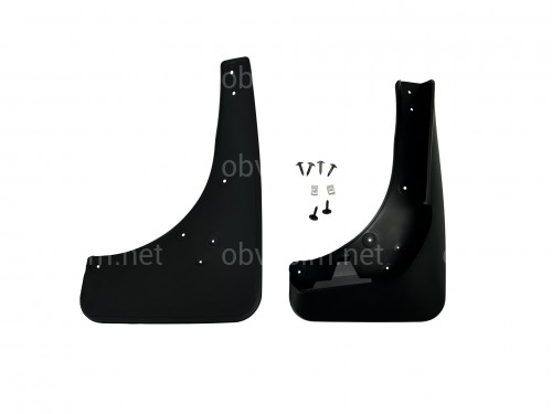 Брызговики передние BMW X5 E70 2007-2013/F15 2013-2019 с порогами и без М пакета комплект 2шт.