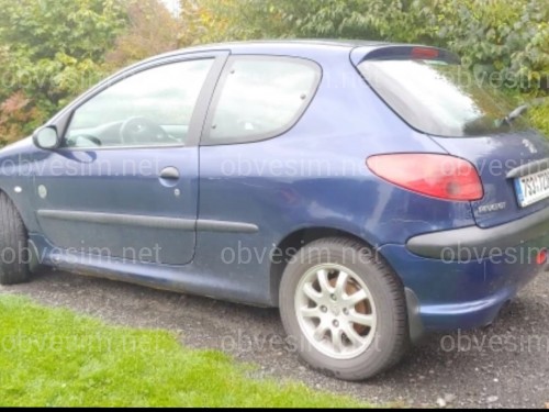 Брызговики Peugeot 206 хетчбек 2004-2008, комплект 4шт.