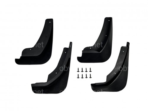 Брызговики Ford Fiesta 2009-2012 седан, комплект 4 шт.