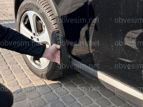 Брызговики Mercedes Benz GLC X253 2015+ без порога комплект 4 шт.