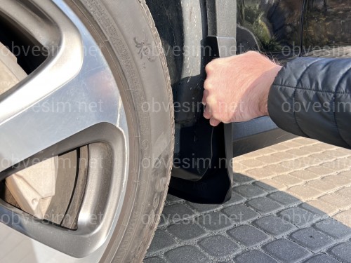 Брызговики Mercedes Benz GLC X253 2015+ без порога комплект 4 шт.