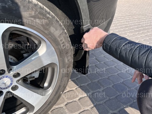 Брызговики Mercedes Benz GLC X253 2015+ без порога комплект 4 шт.