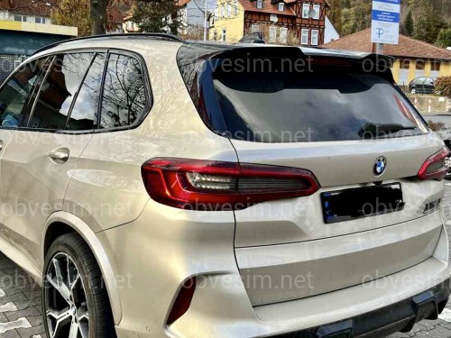 Спойлер на крышку багажника Х5M F95 стиль BMW X5 G05 2019- черный глянец