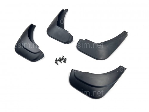 Брызговики Mazda 2 ХЕТЧБЕК 2007-2014, комплект 4шт.