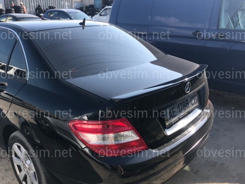 Спойлер лип на багажник Mercedes-Benz C-class W204 2007-2014 ABS пластик под покраску